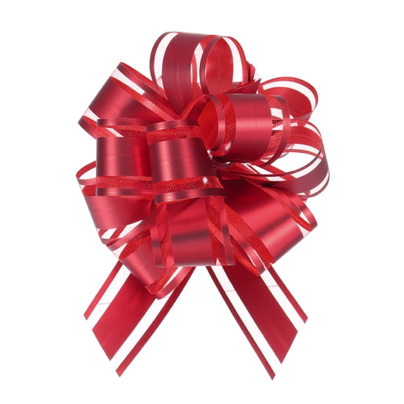 15pcs 4 Inch Large Big Pull Bow Gift Wrapping Ribbon for Car Presents, Burgundy