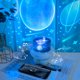 thumbnail image 4 of Lámpara de proyector para mascotas Lindo Romántico Giratorio LED Proyector de cielo estrellado Luz Altavoz Bluetooth Cielo estrellado Control remoto Luz de noche LED (Rosa) JAMW Sencillez, 4 of 5