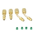 thumbnail image 1 of Adaptador de carga de refrigerante con cabezal de conversión de 1/4SAE a 5/16SAE (4 unidades) para herramientas de fluoruro reductor R410, 1 of 14