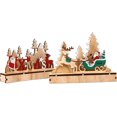thumbnail image 5 of Decoración navideña de madera YONGSHENG adorno de Papá Noel con luces para decoración del hogar 17*22*5 cm, 5 of 5