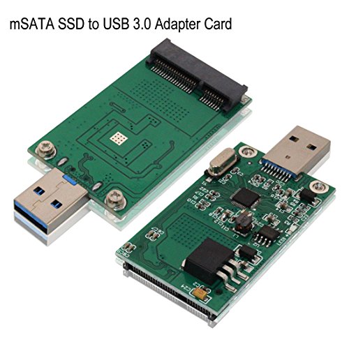 mSATA SSD Adapter to USB 3.0, Tanbin Mini SATA Use as Portable Flash