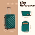 thumbnail image 6 of Rosamo 3-Piece 20 inch Carry on Luggage Set,  Hardside  Suitcase with Spinner Wheels TSA Lock，Lightweight luggage for boarding airplanes, Travel Backpack, Toiletry Bag, 6 of 9