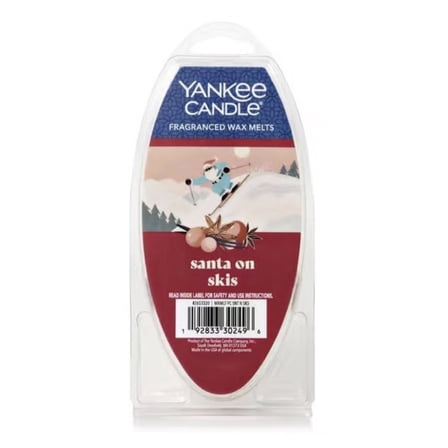 Yankee Candle SANTA ON SKIS Fragranced Wax Melts 2.6 oz