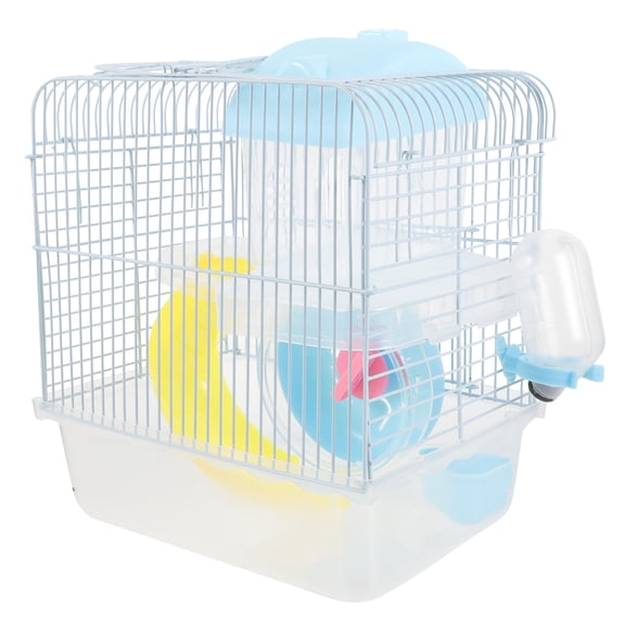 BESTYASH Sky Blue Rat Wire Cage Double Layer Design Small Pet House Comfortable and Breathable