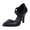 Black1, variant on High Heels for Women Elastic Spiral Strap Pointed Closed Toe Pumps Shoes Elegant Slip on Business Work Dress Shoes Silver Size 9.5