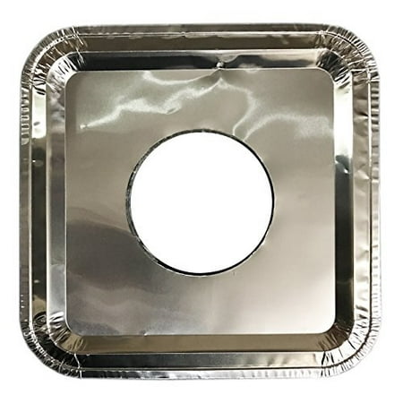40 pc aluminum foil square gas burner disposable heavy thick quality bib liners covers (8.5