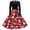 Wine, variant on SRZYMJ 1950s Vintage Christmas Dress for Women Long Sleeve Crew Neck 1950s Vintage Printed Evening Prom Dresses with Belt