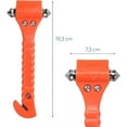 thumbnail image 4 of Car Rescue Hammers - 2x Emergency Hammer With Integrated Belt Cutter - Windshield Window Glass Breaker - Road Safety 19.2*7.3*3.4cm, 4 of 5