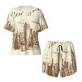 thumbnail image 4 of Picia New York Pajamas Sets for Women Soft Short-Sleeved Pjs with Lounge Shorts Two Piece Sleepwear-X-Large, 4 of 9
