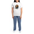 thumbnail image 4 of CafePress - Funny Boxer Cartoon Women's Light Pajamas - Women's Short Sleeve Print T-Shirt and Pants Light Cotton Pajama Set, 4 of 7
