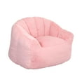 thumbnail image 4 of Homy Casa Plush Adult Bean Bag Chair with Arms,  Soft Faux Fur Lounge Chair for Living Room, Bedroom, 4 of 7