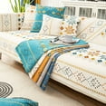 1pc Bohemia Chenille Sofa Cover Geometric Embroidery Sofa Slipcover Pet