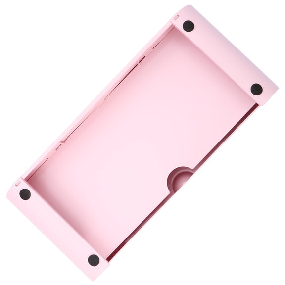 WHAMVOX 1pc Computer Stand Desktop Storage Rack PC Monitor Stand with Storage Organizer for Home Office (Pink)