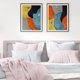 thumbnail image 4 of Abstracto pintura moda impresión impresión arte patrón fotos estética pared carteles doméstico interior decoración 2 unids Inevent HA010921-00, 4 of 7