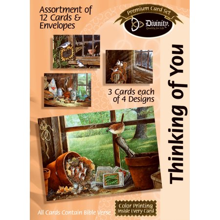 Card-Boxed-Thinking Of You-Barn Windows (Box Of 12)
