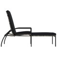 thumbnail image 2 of vidaXL Sun Loungers 2 pcs with Footrest PE Rattan Grey, 2 of 5