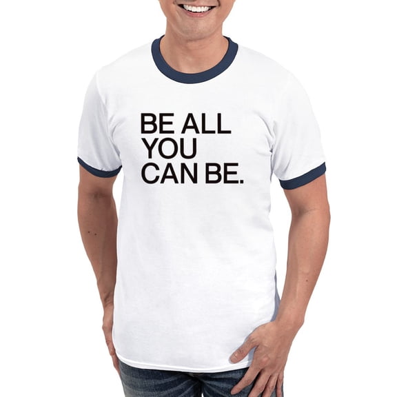 CafePress - U.S. Army® Black Tagline T Shirt - 100% Cotton Ringed T-Shirt