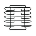 thumbnail image 6 of Nexgrill BBQ Rib Rack, Non-Stick Smoker Accessory for Outdoor Grilling & Cooking, Holds Up to 4 Racks of Ribs, Built-In Handles, Compatible with Grills, Smokers, and Ovens, Black - 530-0026, 6 of 6