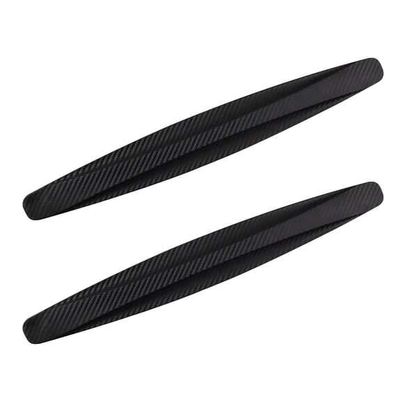 A Car Body Protection Strip Anti Collision Adhesive 2Pc Set Carbon Fiber Style Bumper Guard Silica Gel Stickers