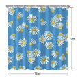 thumbnail image 5 of Waterproof Chamomile Daisy Shower Curtain 72x72 Inch Boho Style Polyester Unique Shower Curtain for Bathroom Hotel Home Decor with 12 Plastic Hooks, 5 of 5