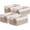 Light Brown & White, variant on 4 Pack Storage Baskets for Shelves, Rectangle Cotton Rope Baskets for Organizing, Closet Storage Bins for Baby Toys, Decorative Woven Basket with Handles, 13''L x 8''W x 6''H, Black