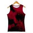 thumbnail image 5 of QASIEATN Women Print Daily Summer Shirts for Women's O Neck Tank Tops Print Blouse Sleeveless Workout Shirts Casual Loose Tees, 5 of 9