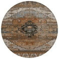 thumbnail image 2 of Addison Rugs Chantille Indoor/Outdoor Transitional Tribal Terracotta Machine Washable Round Rug, 8' x 8', 2 of 7