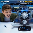 thumbnail image 4 of Dr. STEM: Flat 6 Motor - 320pc Model Engine Building Science Kit, LED Light & Sound Effects, Realistic Action, Motion Pistons & Cooling Fans, Kids 12+, 4 of 9