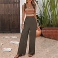 thumbnail image 2 of Sentmoon Robe Salopette pour Femmes Sans Manches Combinaison pour Femmes Patchwork Coupe Régulière Bretelles Spaghetti Combishort Robes pour Femmes Été pour Quotidien et Déplacements S-TG, 2 of 9