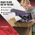 thumbnail image 4 of Nordic Lifting Mini Stepper & Stair Climber Machine - w/Resistance Bands Set & Non-Slip Foot Pads - Durable Construction with 330 LBS Weight Capacity - LCD Monitor - Purple, 4 of 7
