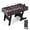 Black, variant on 53" Folding Foosball Table with LED Lights, Electronic Scoreboard Soccer Game Table, Indoor Game Room & Home Arcade Table, w/2 Balls & Cup Holders