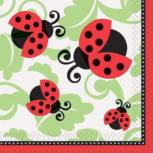 Ladybug Party Beverage Napkins, 16ct by Unique Industries