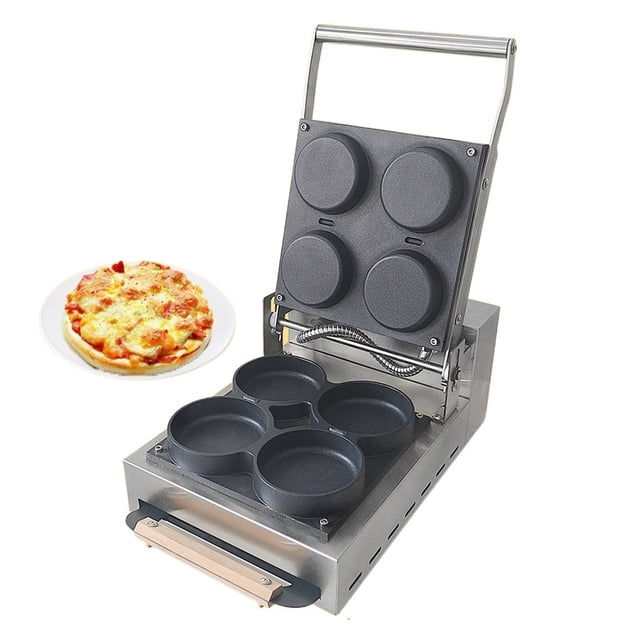 Pizza Maker 3000W Crepe Maker Pizza Maker 4 Mini Pizza Machine Multifunctional Pizza Pancake Machine Non-stick ,Long Lasting