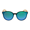thumbnail image 6 of Root Sophia Black PC Blue Mirror Lens Bamboo Temples Women's Sunglasses|1YR. Warranty, 6 of 6