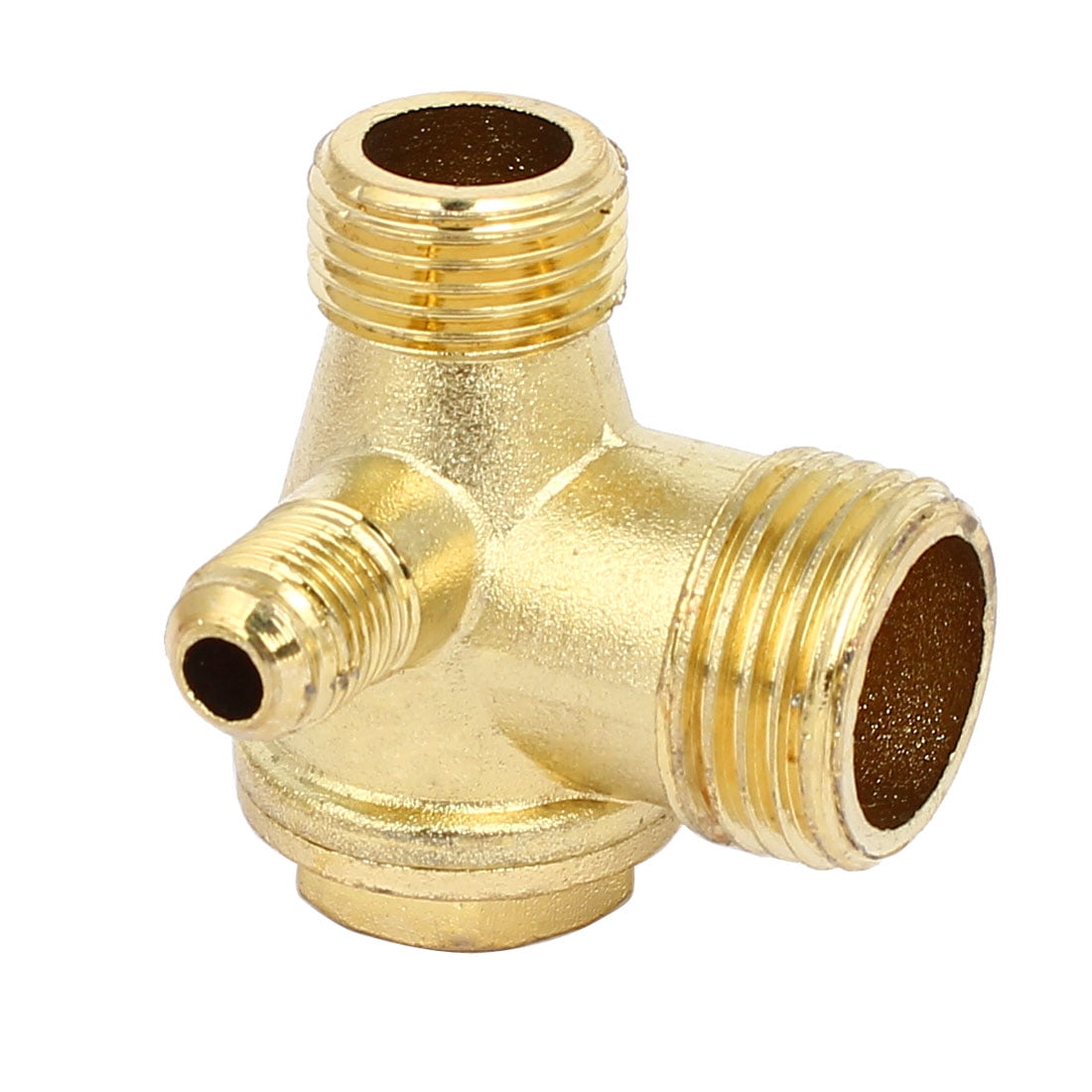 Unique Bargains G1/2xG3/8xG1/8 Male Thread Backflow Restrictor Air Compressor Check Valve
