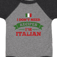 thumbnail image 4 of Inktastic No Recipes I'm Italian Boys or Girls Baby Bodysuit, 4 of 5
