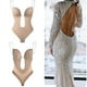 thumbnail image 4 of Faja sin espalda para mujer, moldeador de cuerpo con cuello en V profundo para vestido con espalda baja, color de piel M, 4 of 4