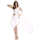 thumbnail image 1 of Vestido blanco de diosa griega antigua, disfraz de Athena, Túnica egipcia asimétrica, Cosplay de Halloween, vestido de fiesta elegante, 1 of 4
