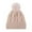 Pink, variant on Unisex Beanie Knitted Casual Hat Stripe Warm Ski Hat Running Sports Hat Pink