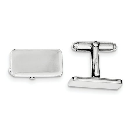 Sterling Silver Engravable Cuff Links