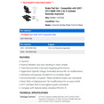 thumbnail image 2 of Brake Pad Set - Compatible with 2007 - 2013 BMW 328i 3.0L 6-Cylinder Naturally Aspirated 2008 2009 2010 2011 2012, 2 of 2