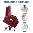 thumbnail image 3 of Aukfa Massage Recliner Electric Chair with Heat, Power Lift Chair for Elderly, Red, 3 of 9