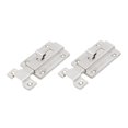 thumbnail image 4 of LOVEVER 2 Pcs Anti-theft Latch Garage Door Gate Lock Sliding Silver, 4 of 8