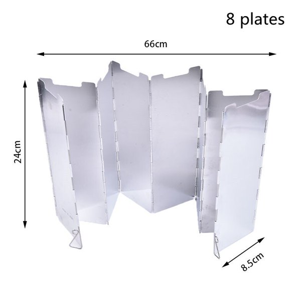 8 Plate Foldable Gas Stove Outdoor Camping Cooking Windbreak Camping Equipment He Qiyong unisex