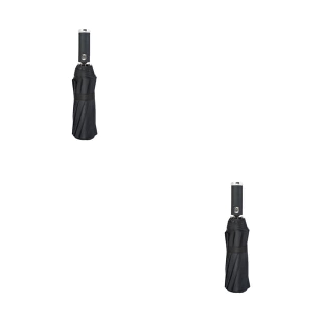Sombrilla Bearachild paraguas plegable inversa automática LED Negro 2Conjunto