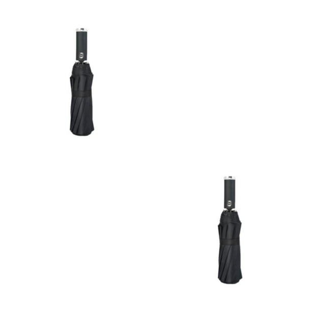 Paraguas plegable con linterna LED Toystoory Negro 10 varillas