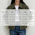 thumbnail image 3 of Xinoom Women's Faux Suede Zip Up Work Jacket, Point Collar Long Sleeve Boxy Cropped Utility Coat with Side Pockets, Casual Fall Outerwear Army Green,L, 3 of 8