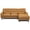 Tan Leather, variant on Boone Genuine Green Leather Sectional Sofa & Chaise with Minimalist Design