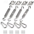 thumbnail image 1 of Kit de Fixation de Voile d'Ombrage, Kit de Fixation de Voile d'Ombrage en Acier Inoxydable pour Triangle et Carré, Rectangle, Accessoires de Fixation de Voile d'Ombrage (M6), 1 of 4