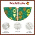 thumbnail image 5 of Kll Pineapples1 Christmas Tree Skirt 48",Party Decorations Farmhouse For Christmas Decorations Holiday Party, 5 of 8